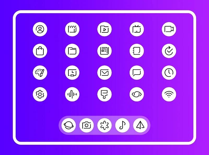 Whiux - Icon Pack (Round) Screenshot 4