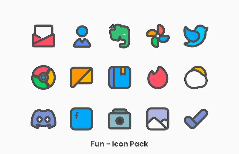 Fun - Icon Pack Screenshot 4