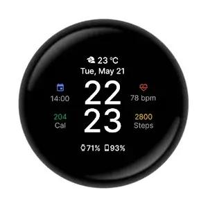 Pixel Minimal Watch Face