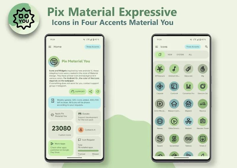 Pix Material Expressive Icons Screenshot 1