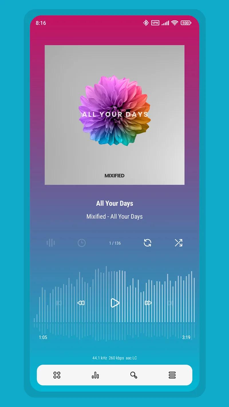Aurora - Poweramp Skin Screenshot 3