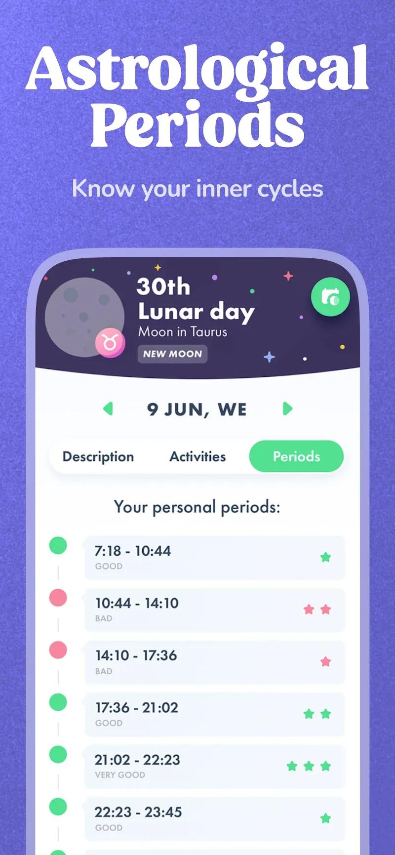Navamsha: Moon Phase Calendar Screenshot 5