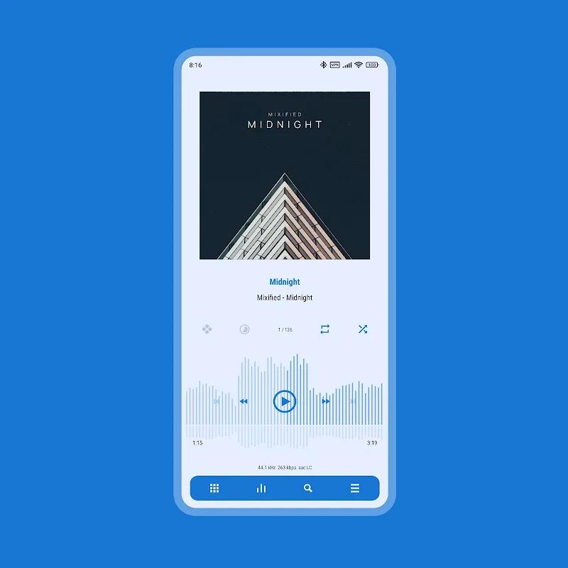 Luminous - Poweramp Skin Screenshot 3