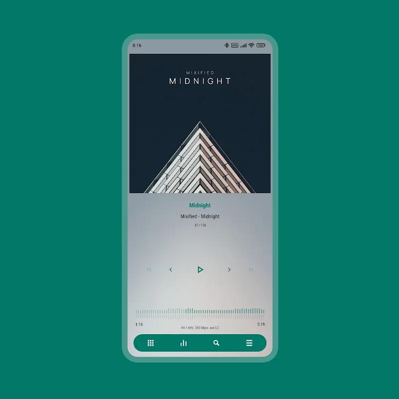 Luminous - Poweramp Skin Screenshot 4