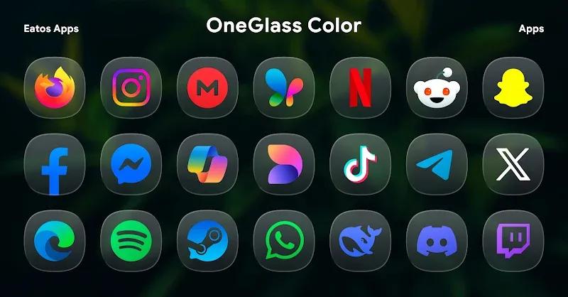 OneGlass 8 (Color) - Icon Pack Screenshot 3