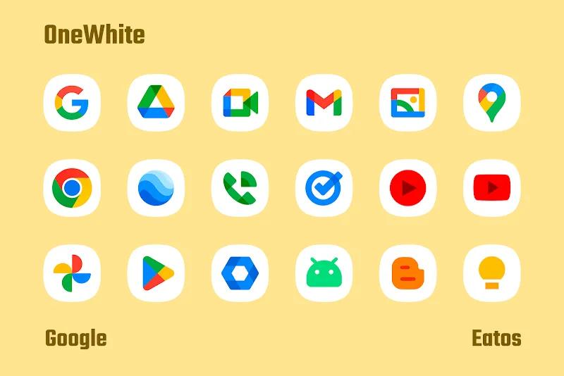 OneWhite - Icon Pack Screenshot 2