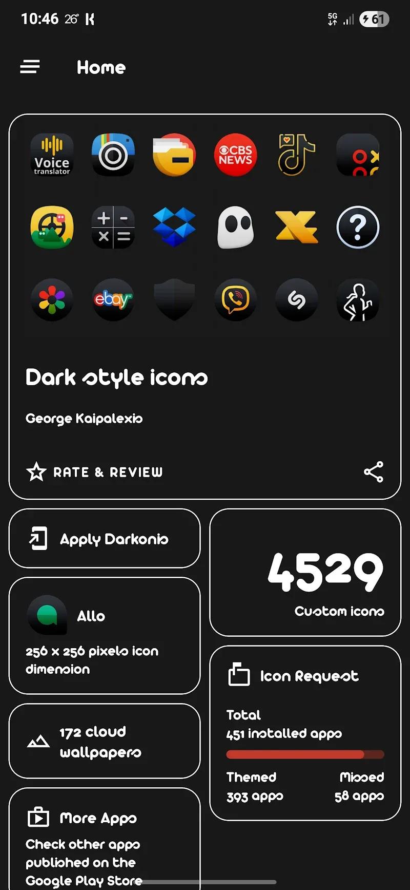 Darkonis - Icon Pack Screenshot 2