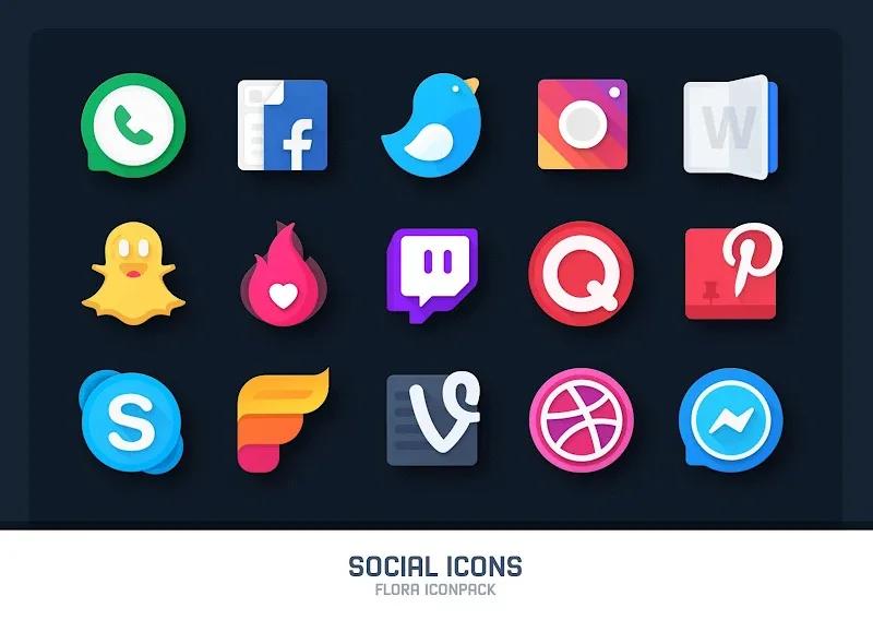 Flora : Material Icon Pack Screenshot 2