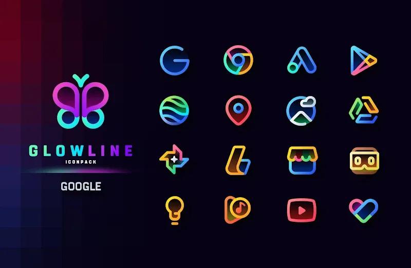 GlowLine Icon Pack Screenshot 4