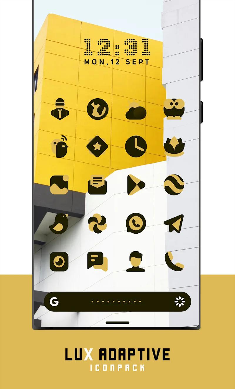 LuX : Adaptive Icon pack Screenshot 2
