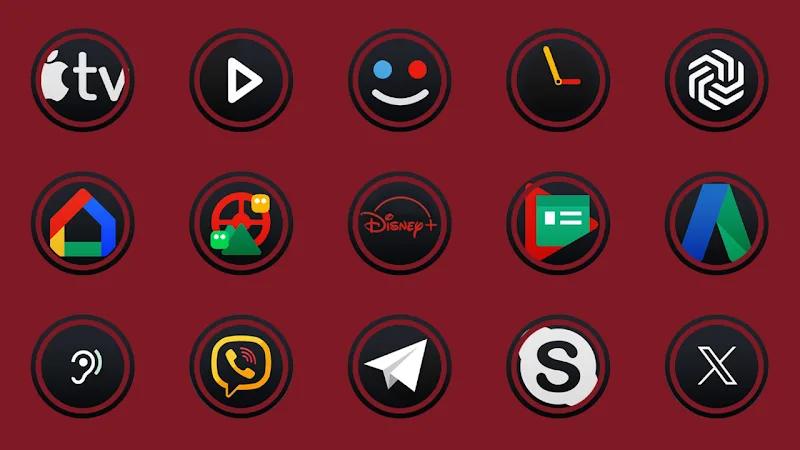 Mator Dark icon pack Screenshot 4