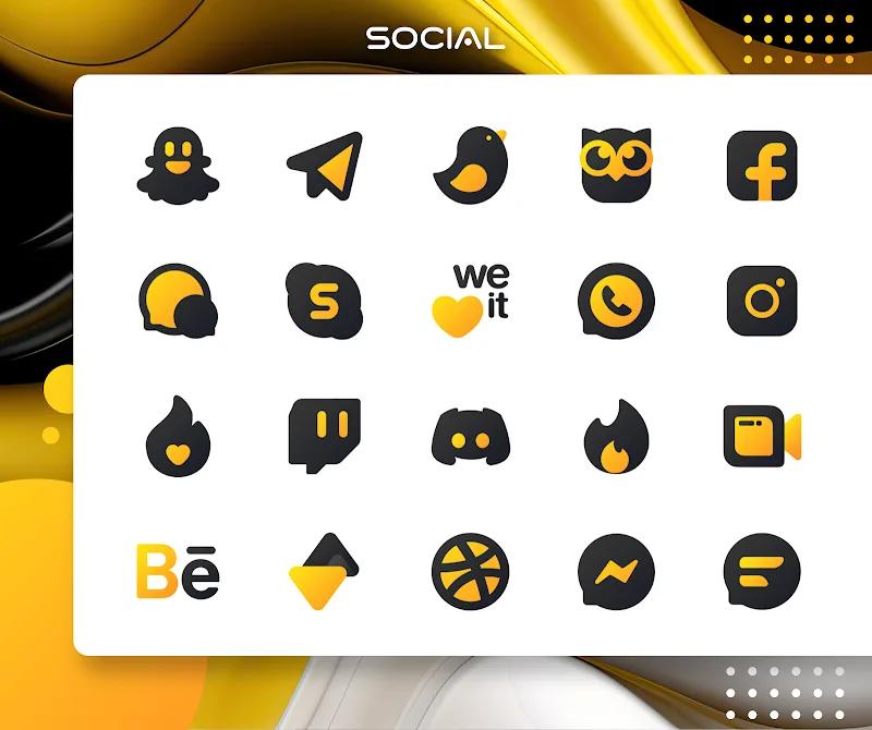Yellow IconPack : LuXYellow Screenshot 1