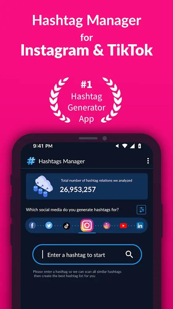 Hashtags AI (Followers Booster) Screenshot 1