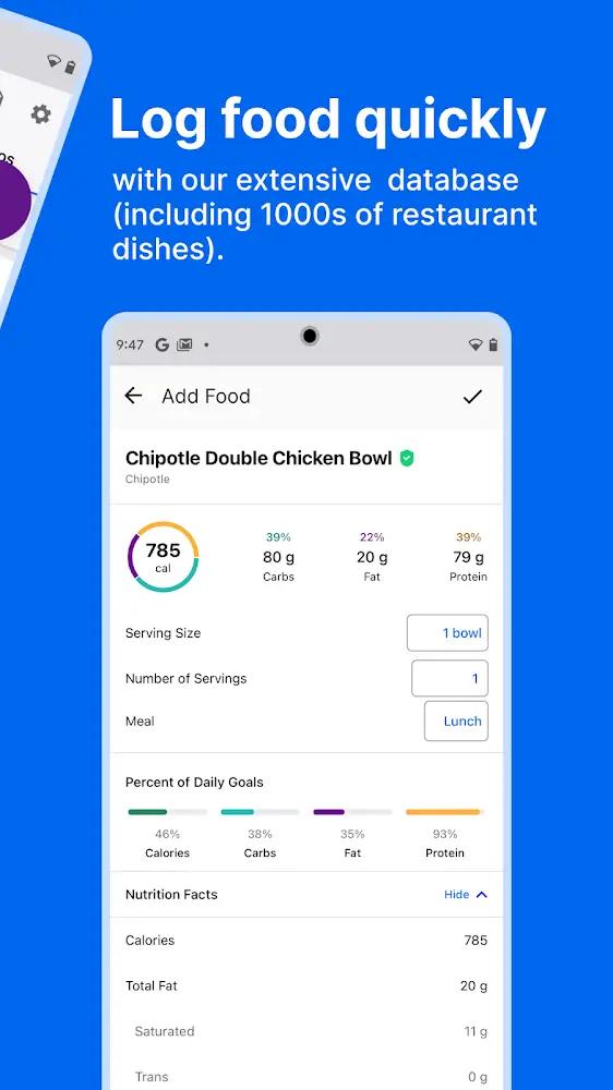 MyFitnessPal Screenshot 2
