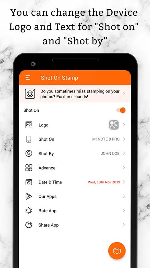 Shot On Stamp Screenshot 3
