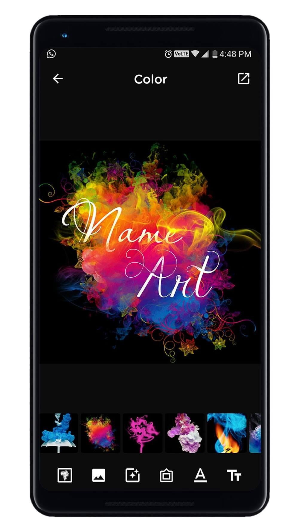 Smoke Name Art Maker Screenshot 1