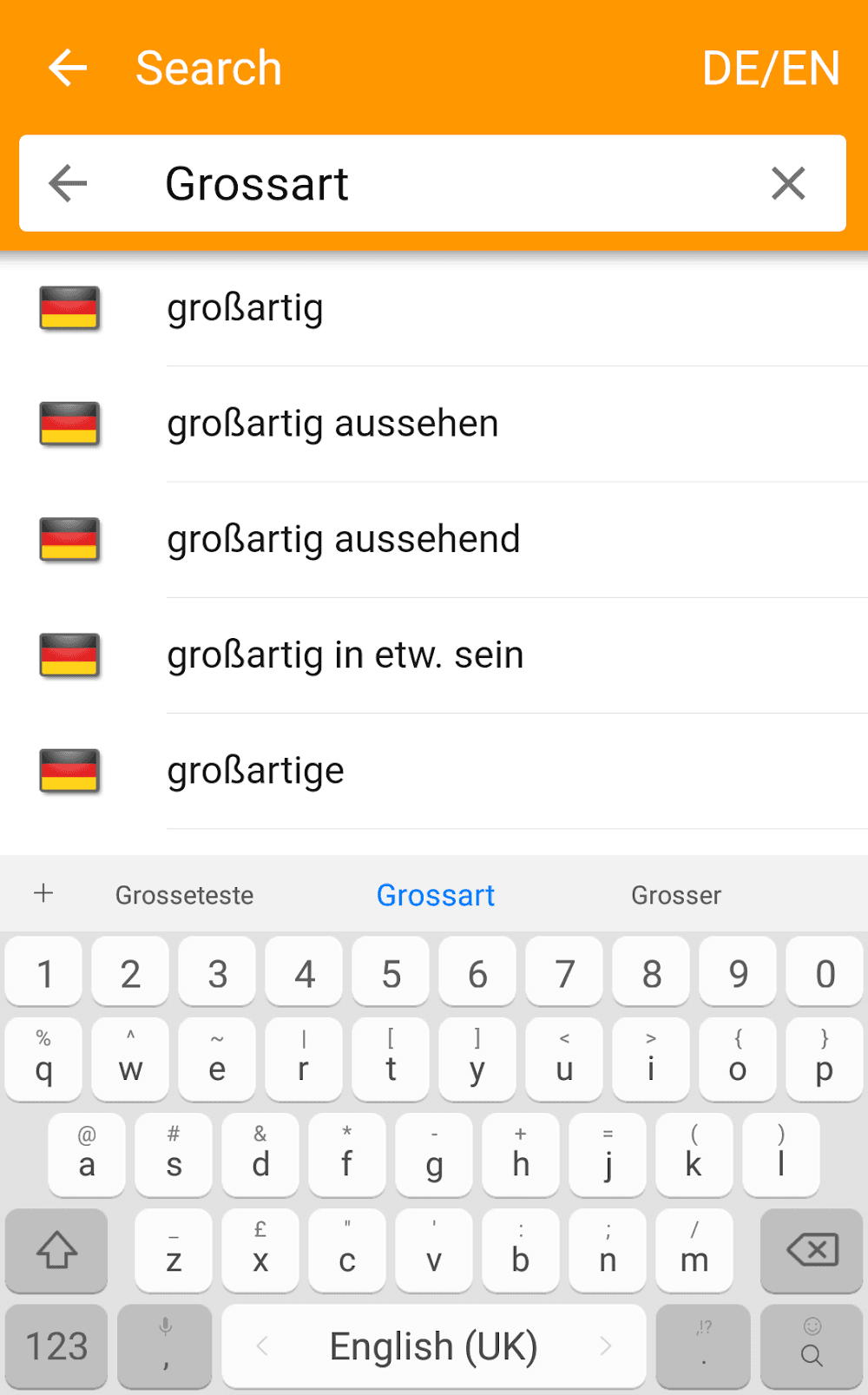 dict.cc plus Screenshot 2