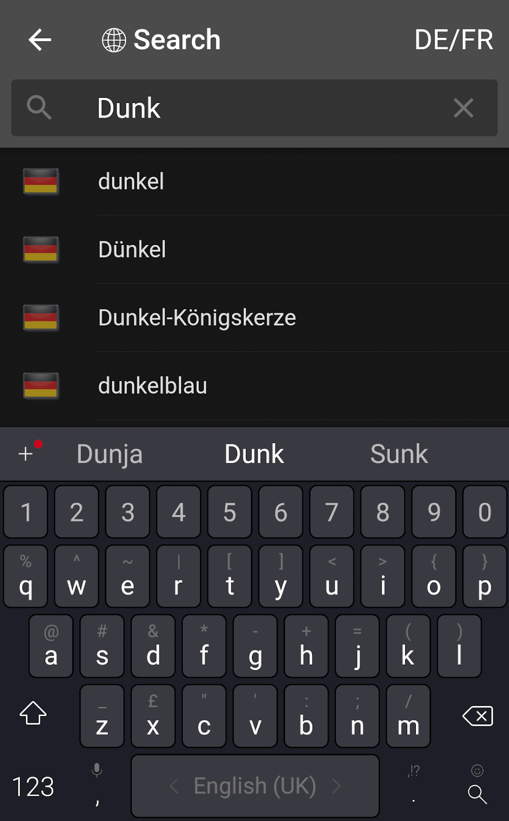 dict.cc plus Screenshot 3