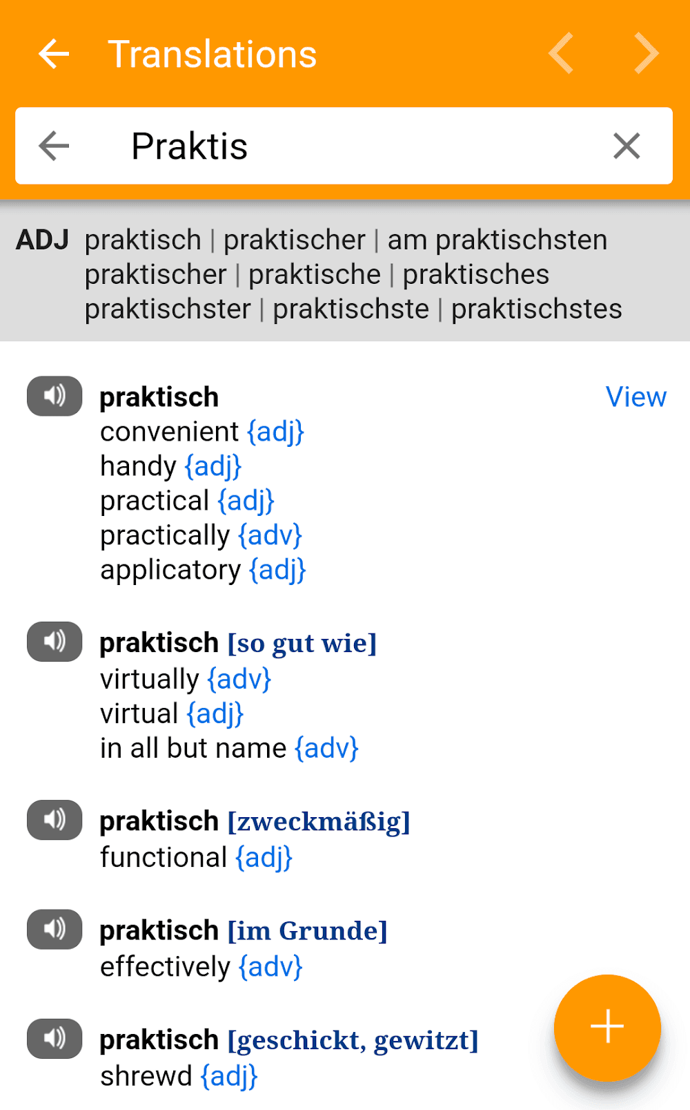 dict.cc plus Screenshot 4