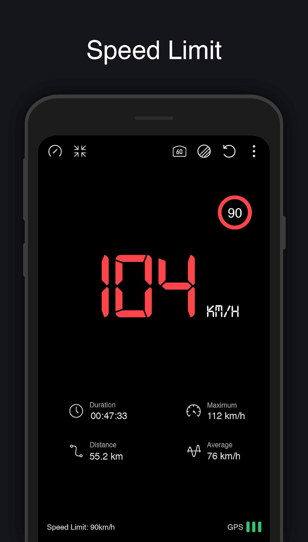 GPS Speedometer Screenshot 2