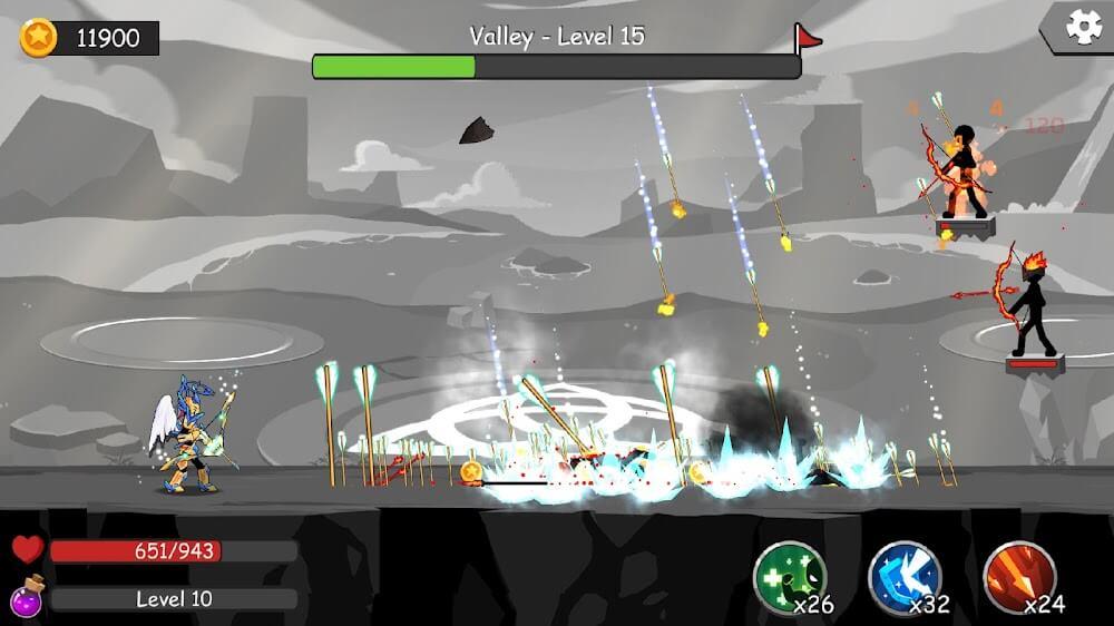 Stickman Fight Archer Survival Screenshot 2