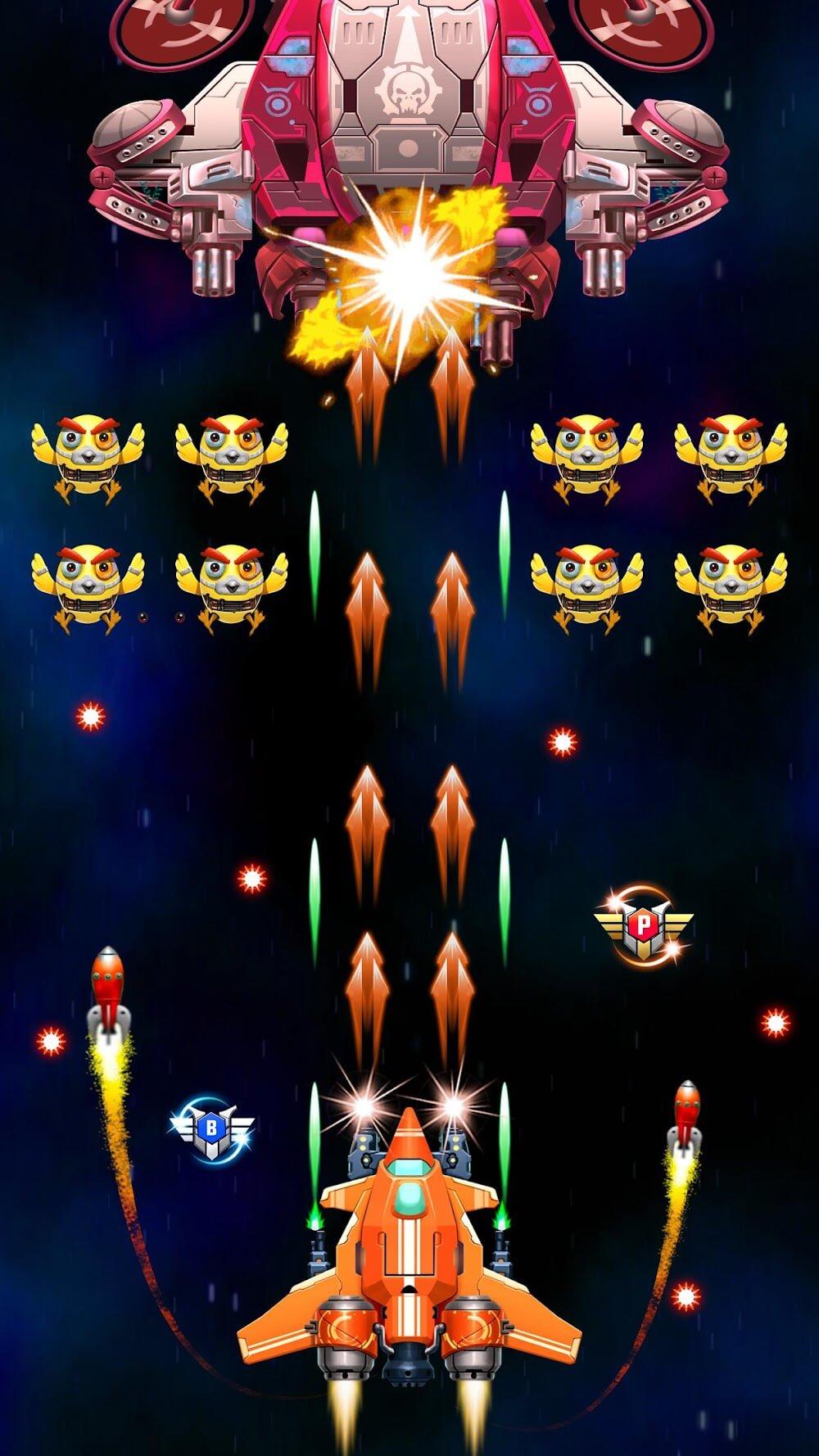Galaxy Attack: Chicken Shooter Screenshot 2