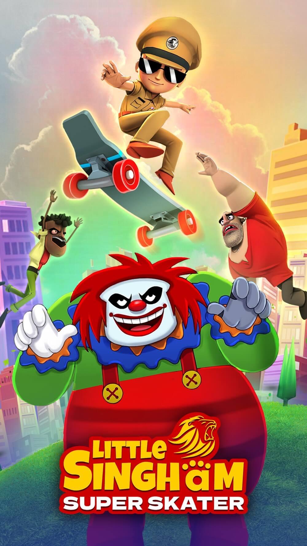 Little Singham Super Skater Screenshot 1