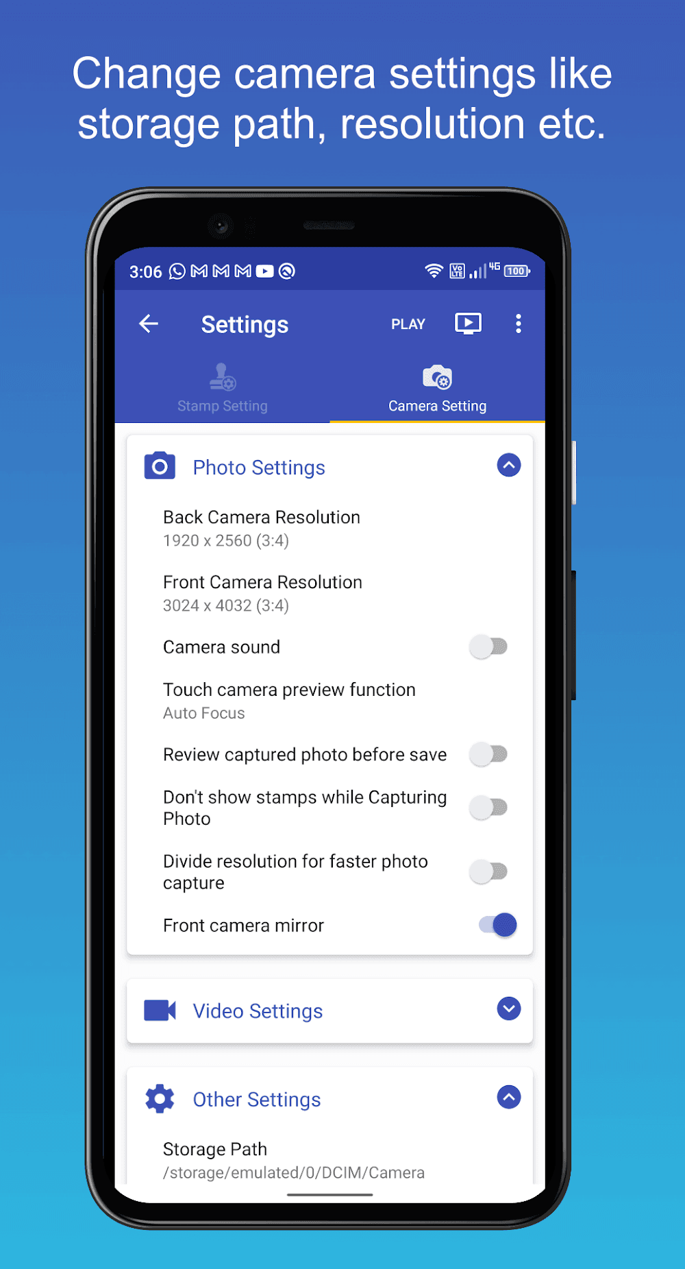 PhotoStamp Camera Screenshot 4