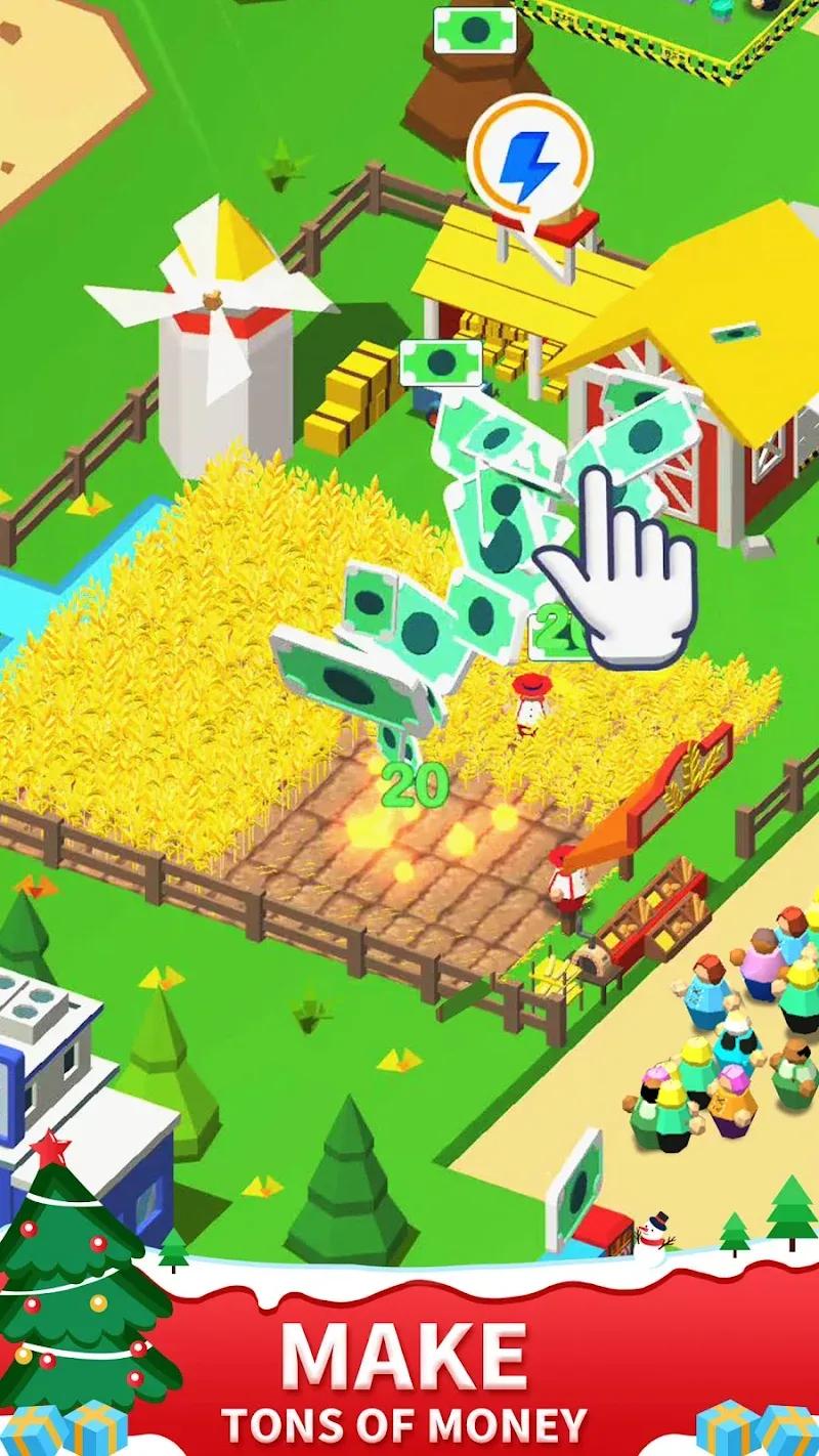 Idle Leisure Farm - Cash Click Screenshot 2