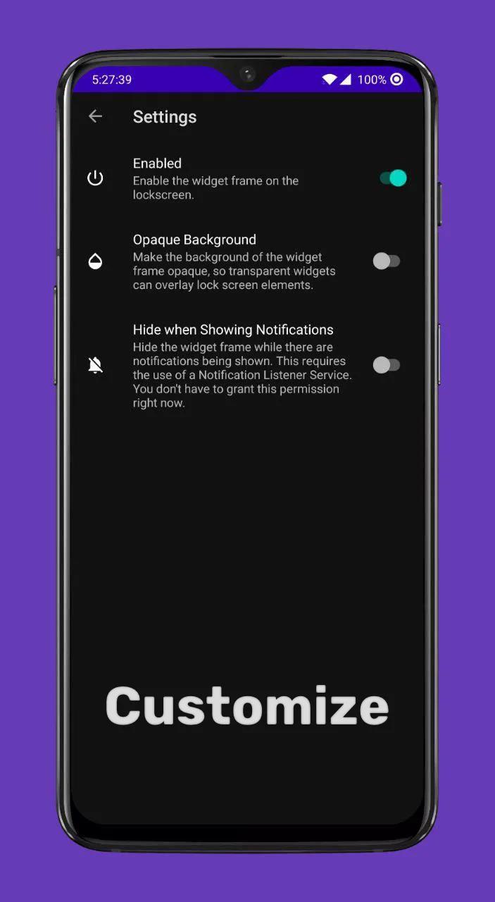 Lockscreen Widgets and Drawer Screenshot 5