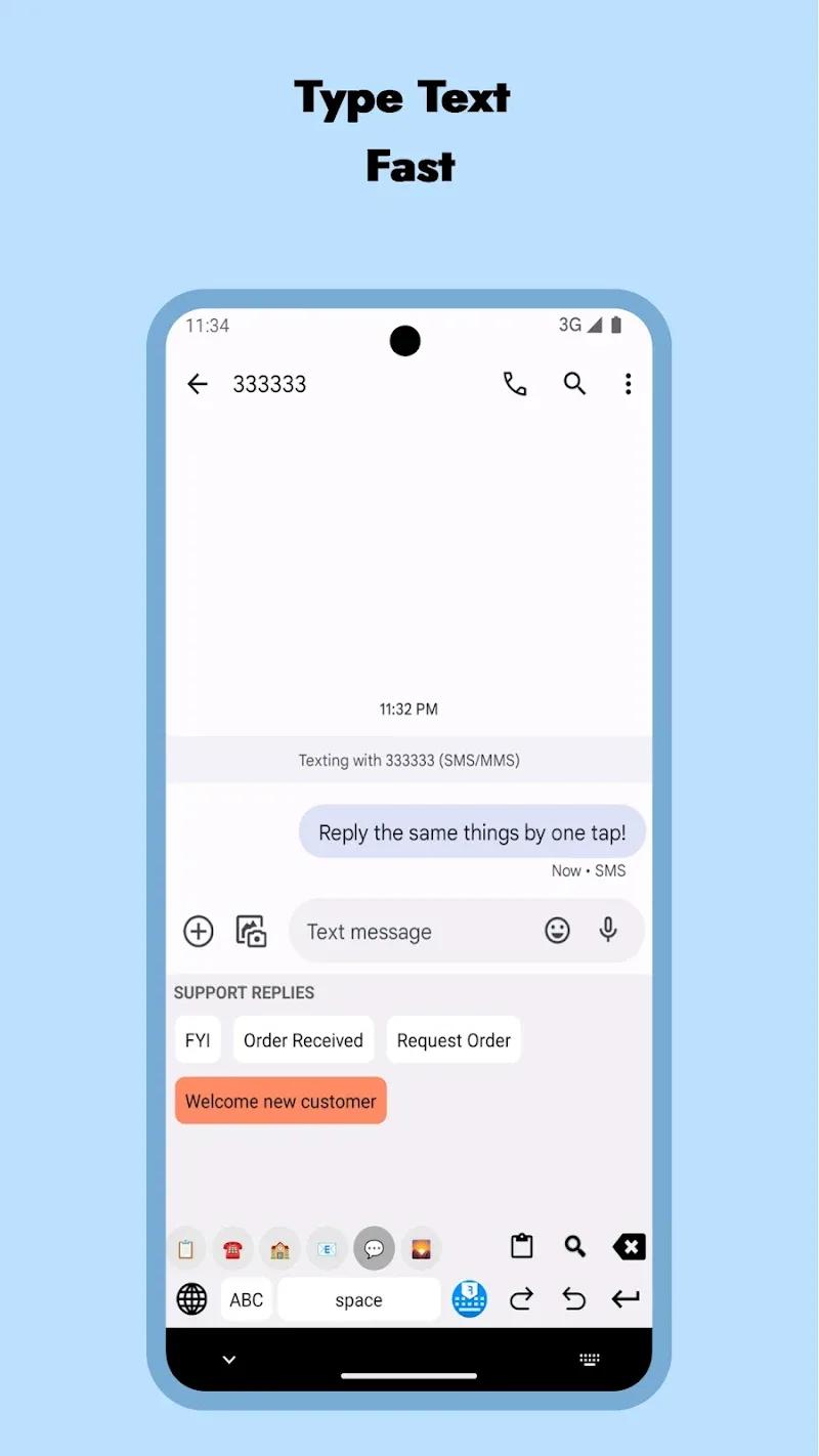 LazyBoard - Phrase Keyboard Screenshot 1