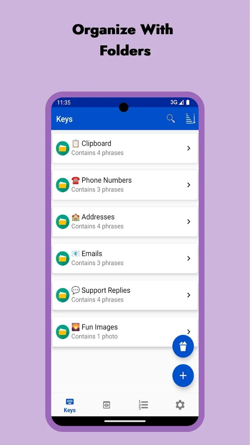 LazyBoard - Phrase Keyboard Screenshot 3