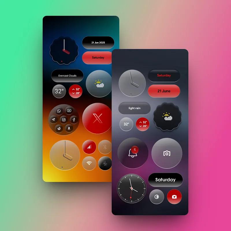 My Thing Glass KWGT Screenshot 3