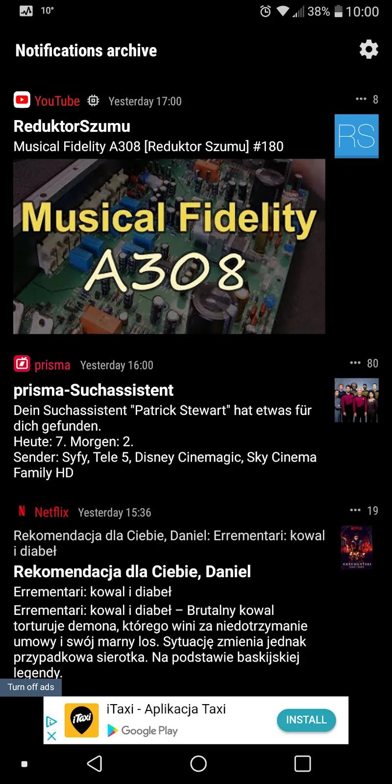Notifications archive Screenshot 5