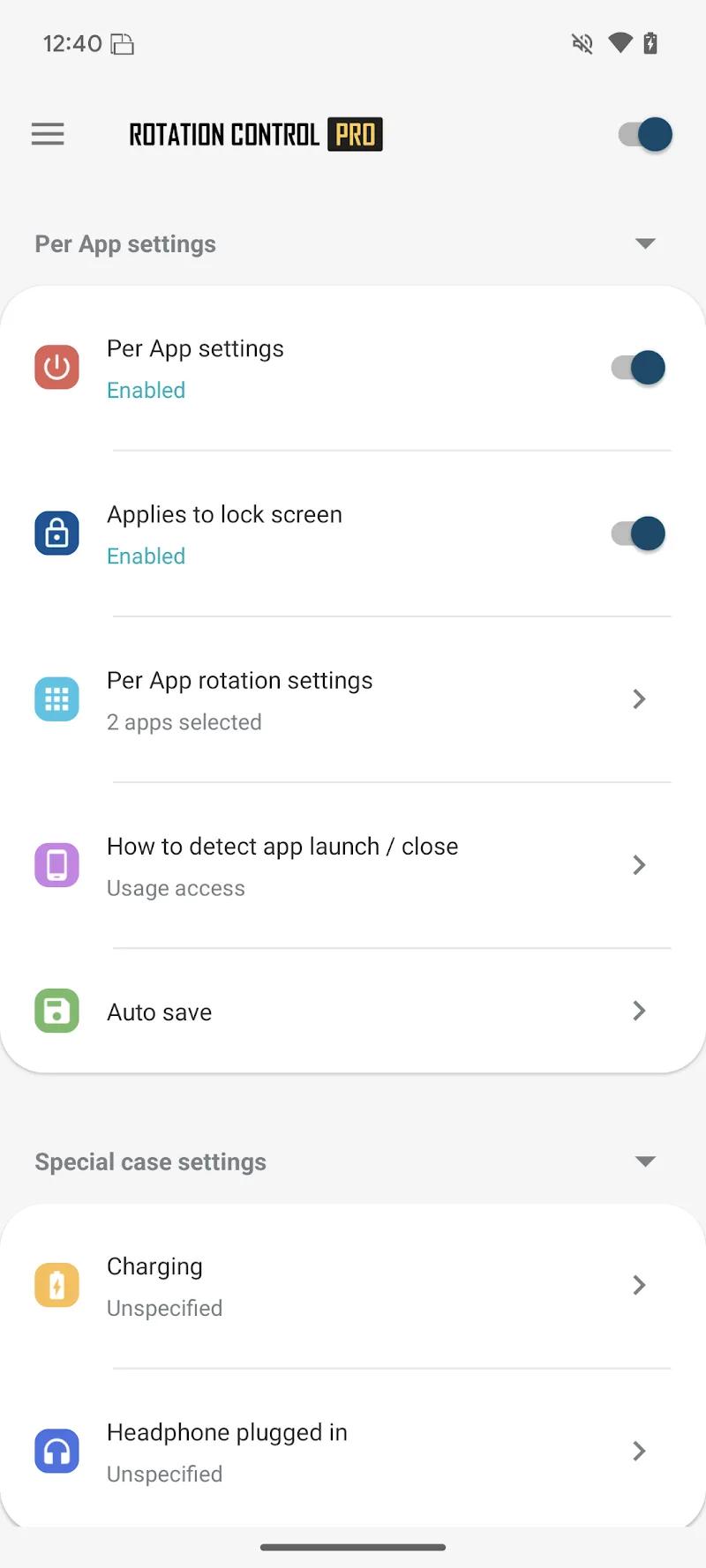 Rotation Control Pro Screenshot 4