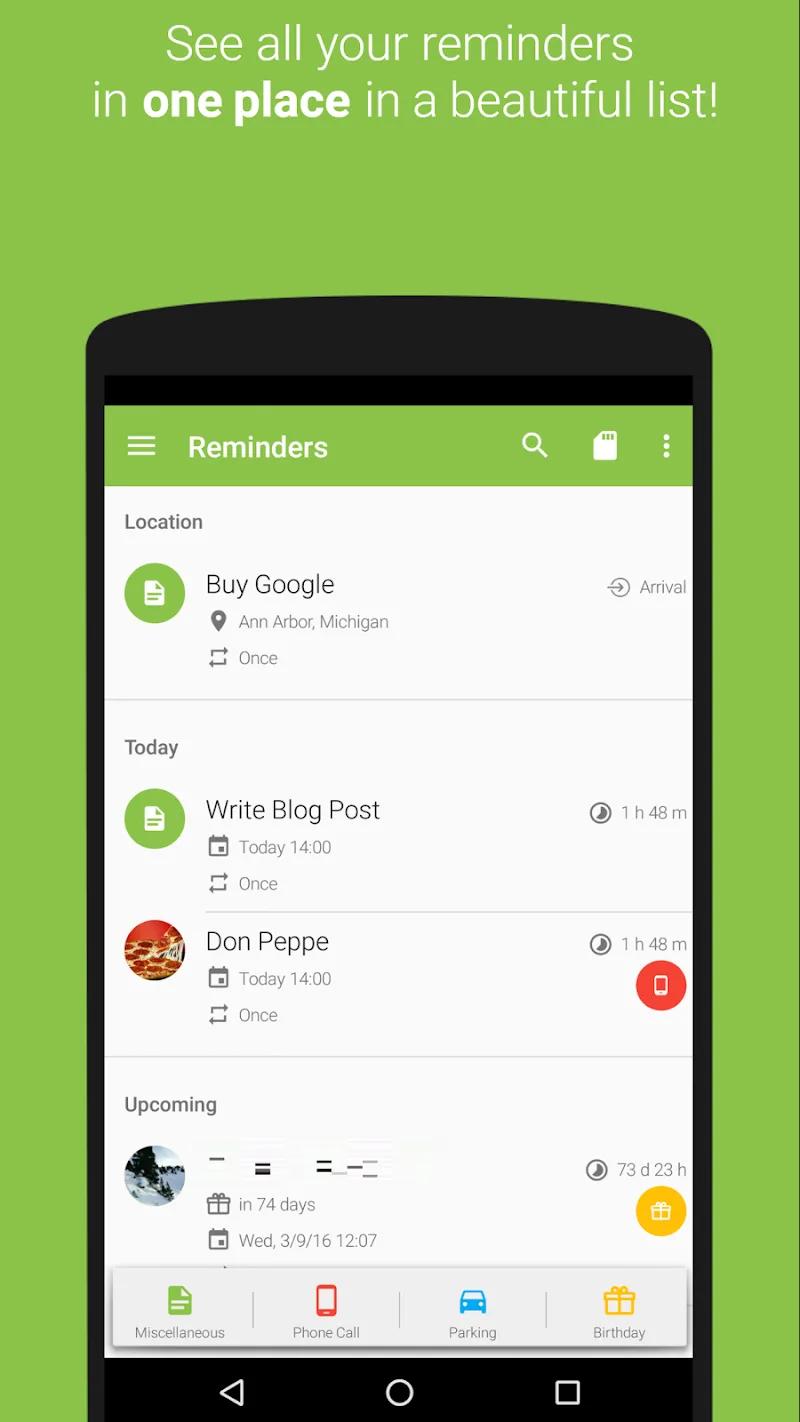 COL Reminder Screenshot 1