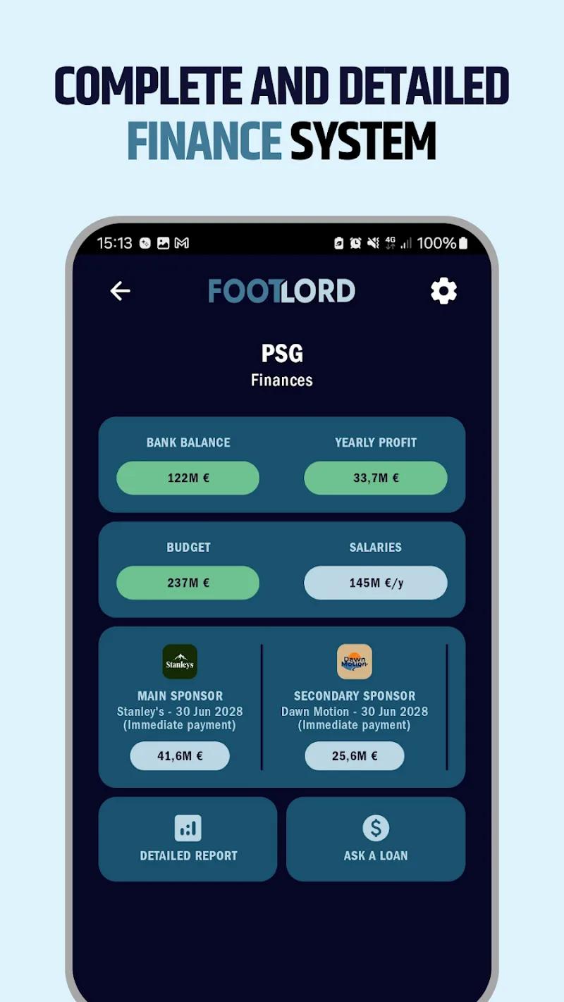 FootLord - Football Manager Screenshot 2
