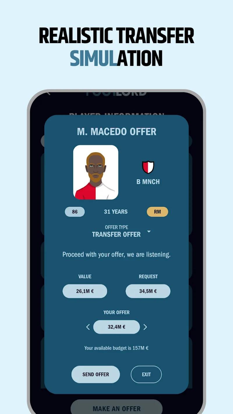 FootLord - Football Manager Screenshot 5