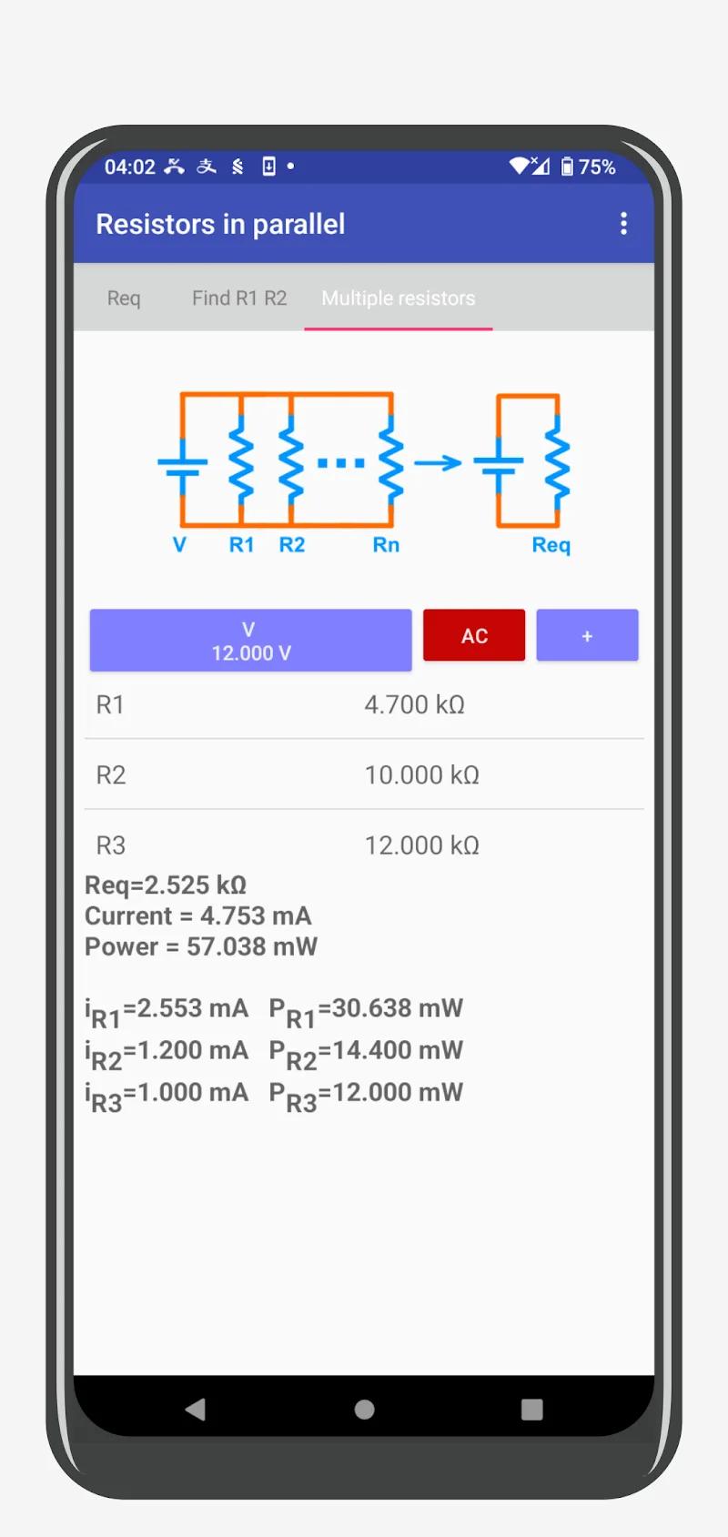 Electronics Toolbox Screenshot 2