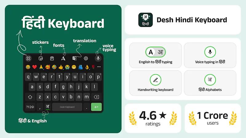 Desh Hindi Keyboard Screenshot 1