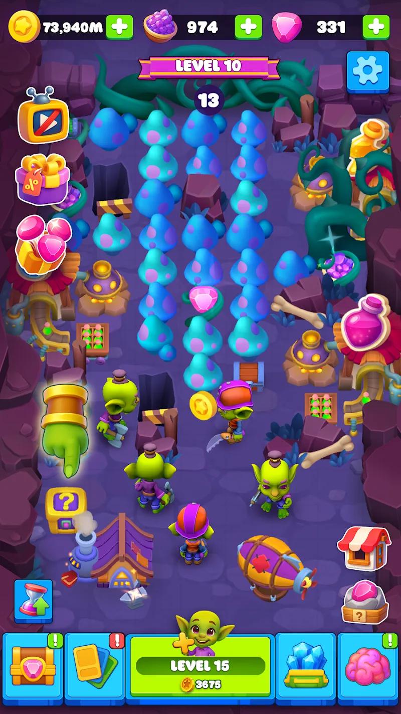 Goblin Miner: Idle Merger Screenshot 2