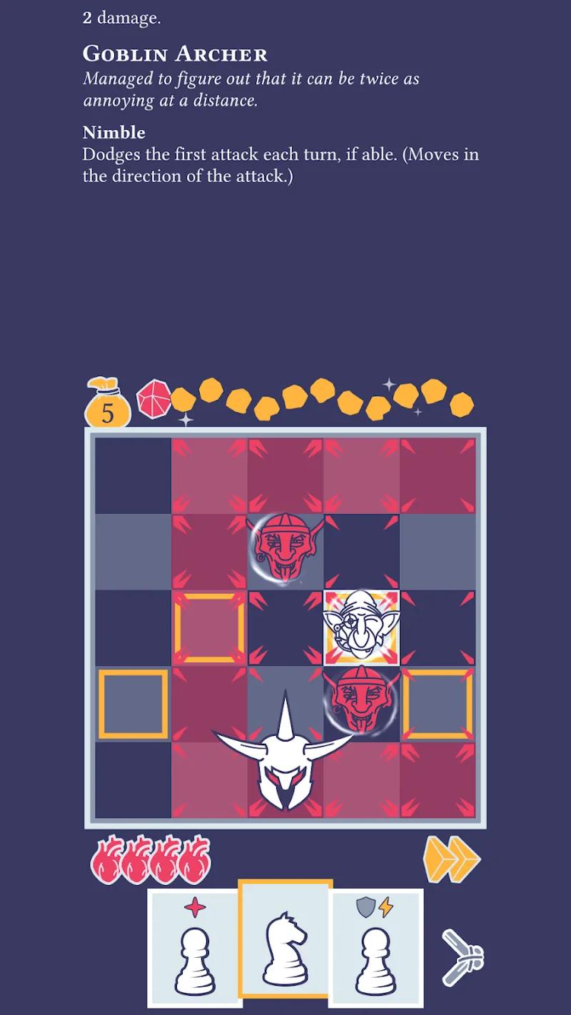 Pawnbarian: a Puzzle Roguelike Screenshot 1