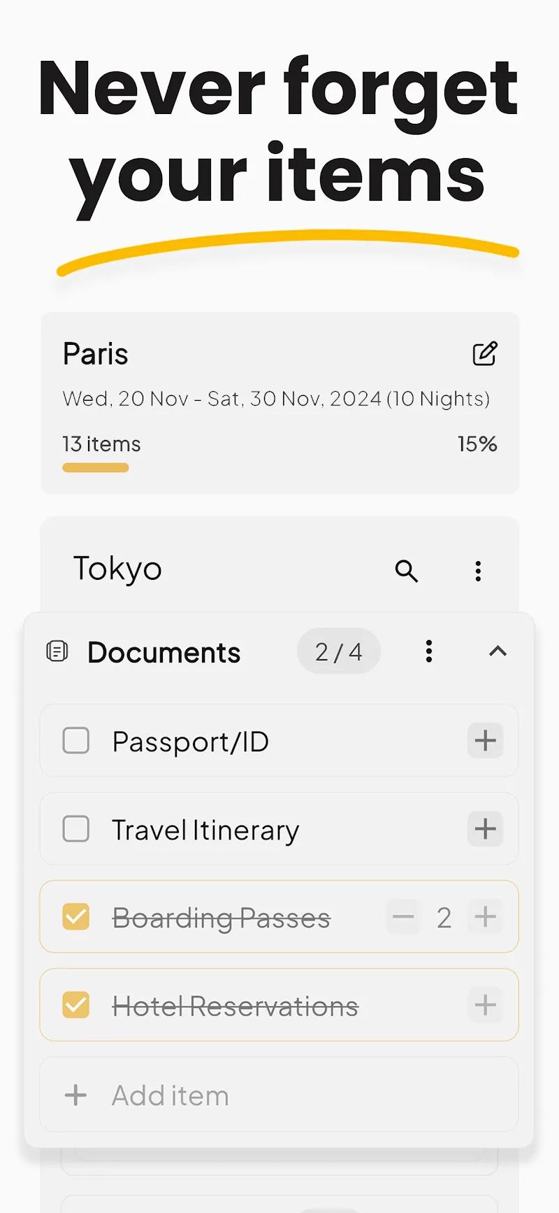 PackMate Screenshot 2
