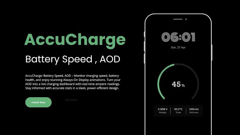 AccuCharge: Battery Speed, AOD Screenshot 1