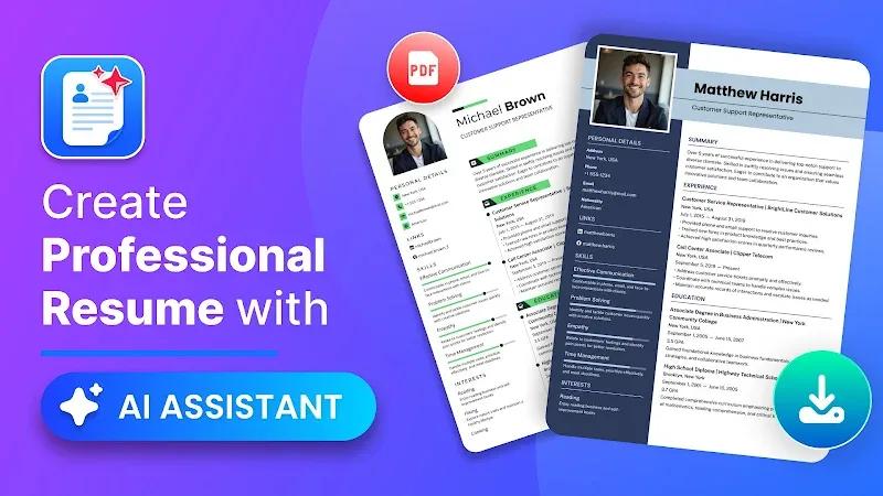 WeBuildCV AI Resume Maker Screenshot 1