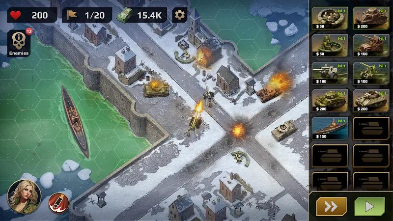 WWII Defense: RTS Army TD game Screenshot 3