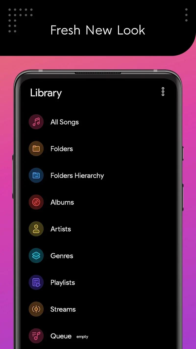 Dais Dark - Poweramp Skin Screenshot 3