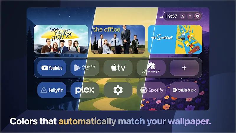 Monet Launcher - Android TV Screenshot 1