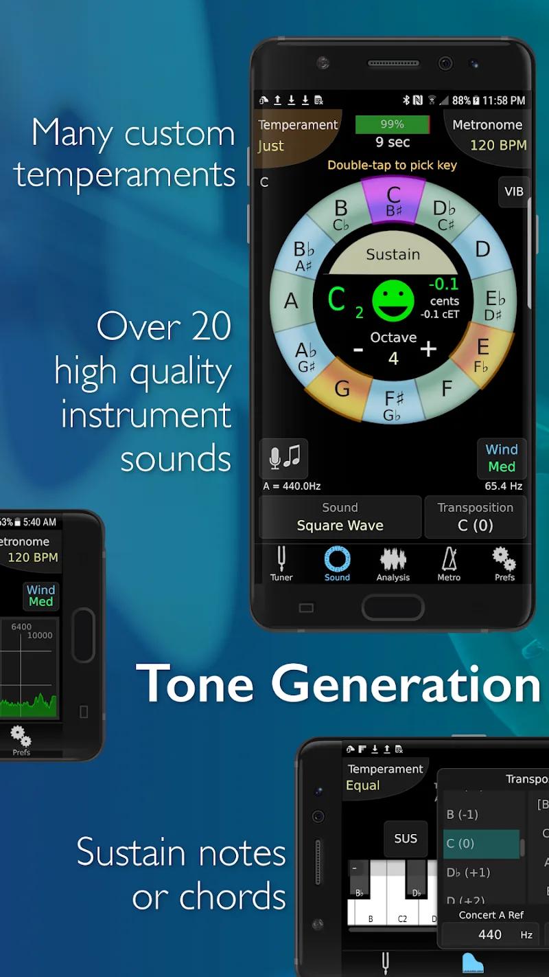 TonalEnergy Tuner & Metronome Screenshot 3