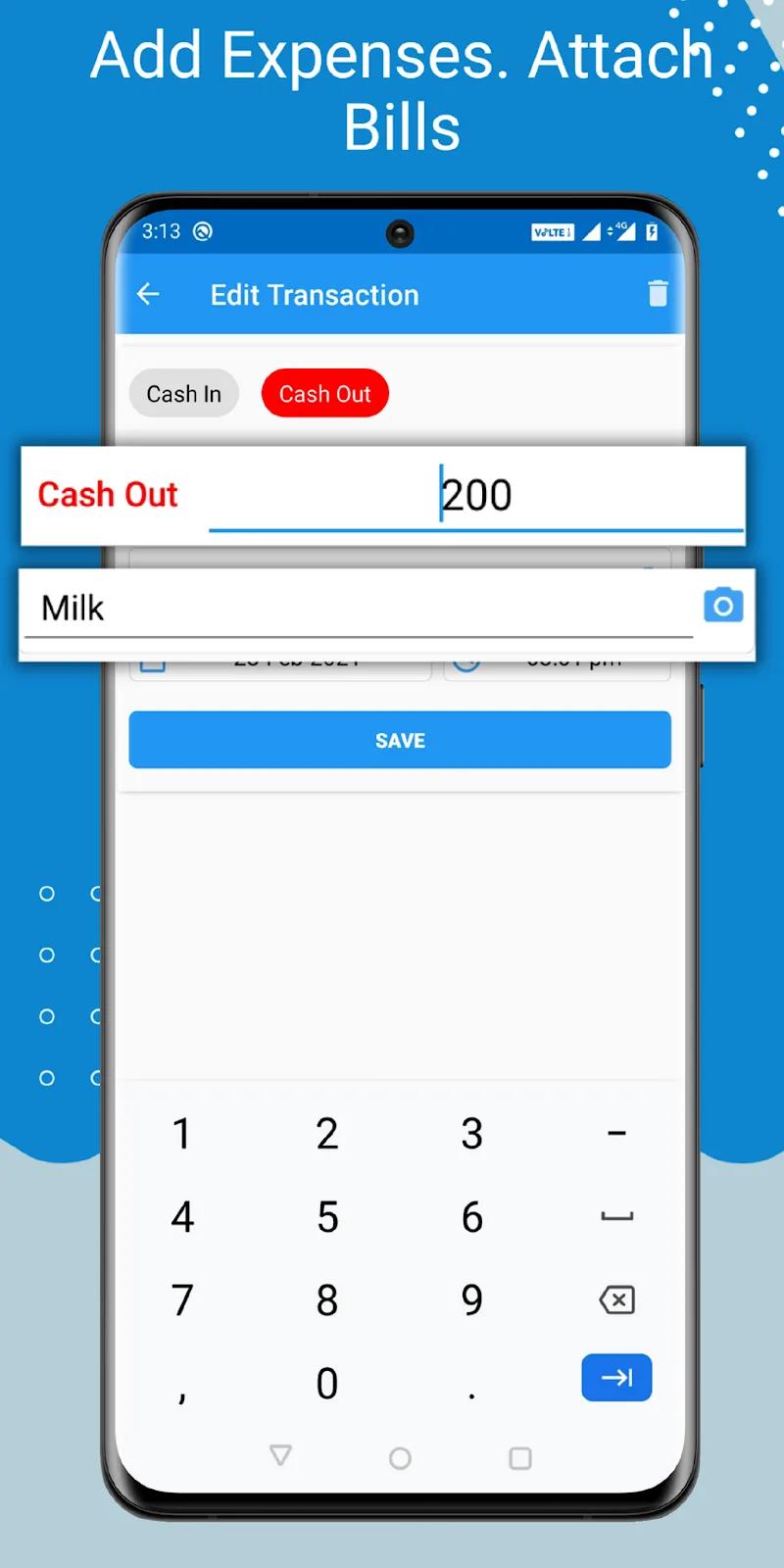 Cash Book- daily expenses Screenshot 2